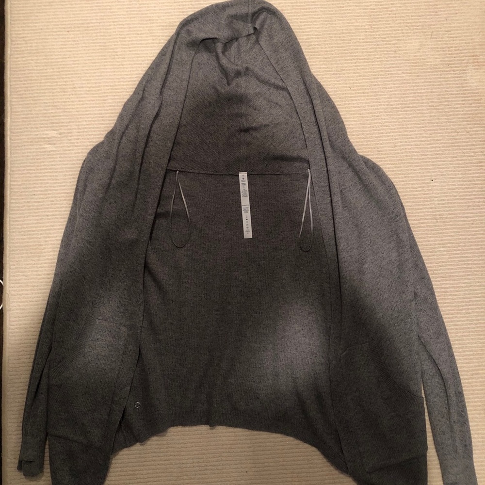 Lululemon Grey Hooded Cardigan